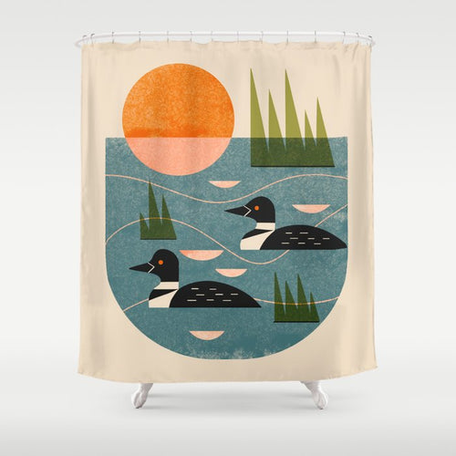 Loon Lake Shower Curtain