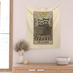 The Lovers - Raccoons Tarot Wall Tapestry Gallery Image 2