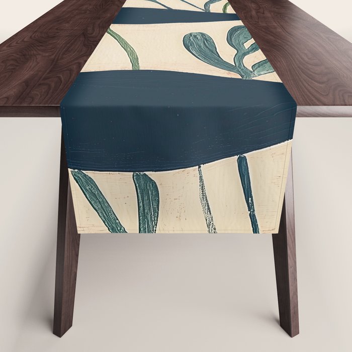 Two Swimming Fish Table Runner Gallery Image 1