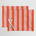 Bold Stripes Orange Orange Pink Placemat Gallery Image 1