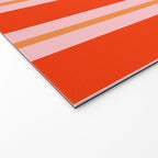 Bold Stripes Orange Orange Pink Welcome Mat Gallery Image 2