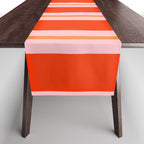 Bold Stripes Orange Orange Pink Table Runner Gallery Image 1
