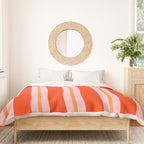 Bold Stripes Orange Orange Pink Duvet Cover Gallery Image 3