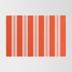 Bold Stripes Orange Orange Pink Rug Gallery Image 2