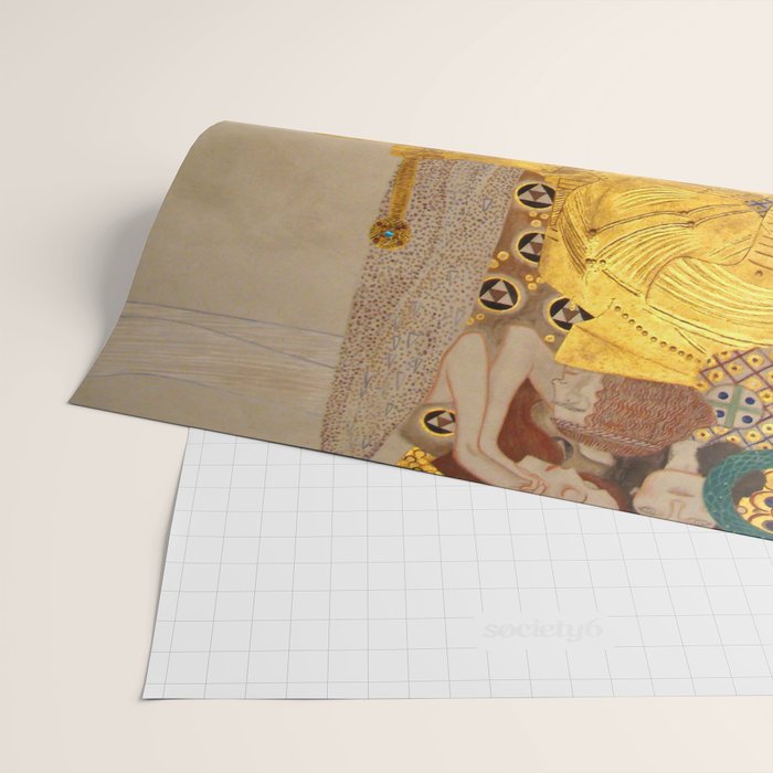 Gustav Klimt "The Golden Knight" Wrapping Paper Gallery Image 2