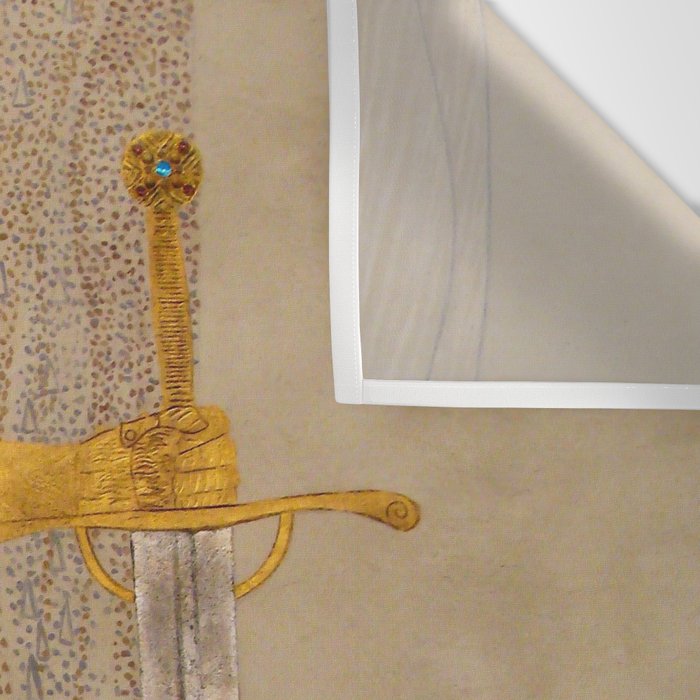 Gustav Klimt "The Golden Knight" Wall Tapestry Gallery Image 3