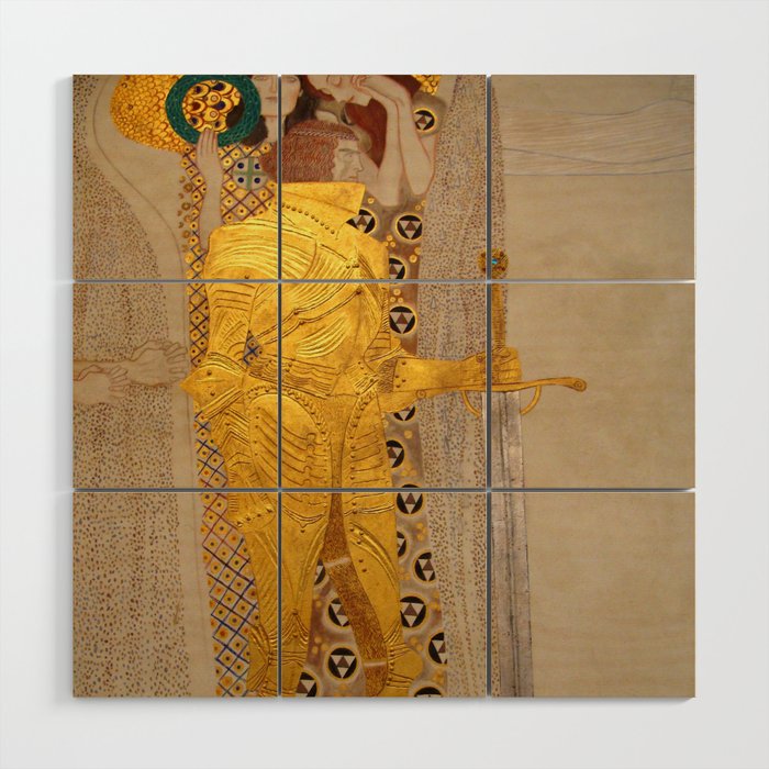 Gustav Klimt "The Golden Knight" Wood Wall Art Gallery Image 1