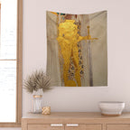 Gustav Klimt "The Golden Knight" Wall Tapestry Gallery Image 2