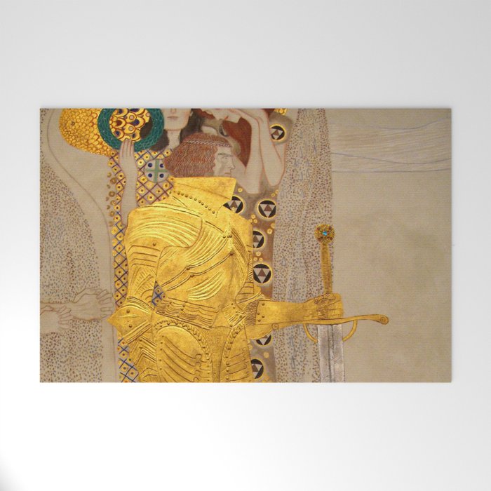 Gustav Klimt "The Golden Knight" Welcome Mat Gallery Image 1