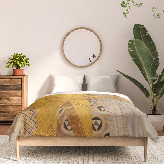 Gustav Klimt "The Golden Knight" Comforter Gallery Image 3