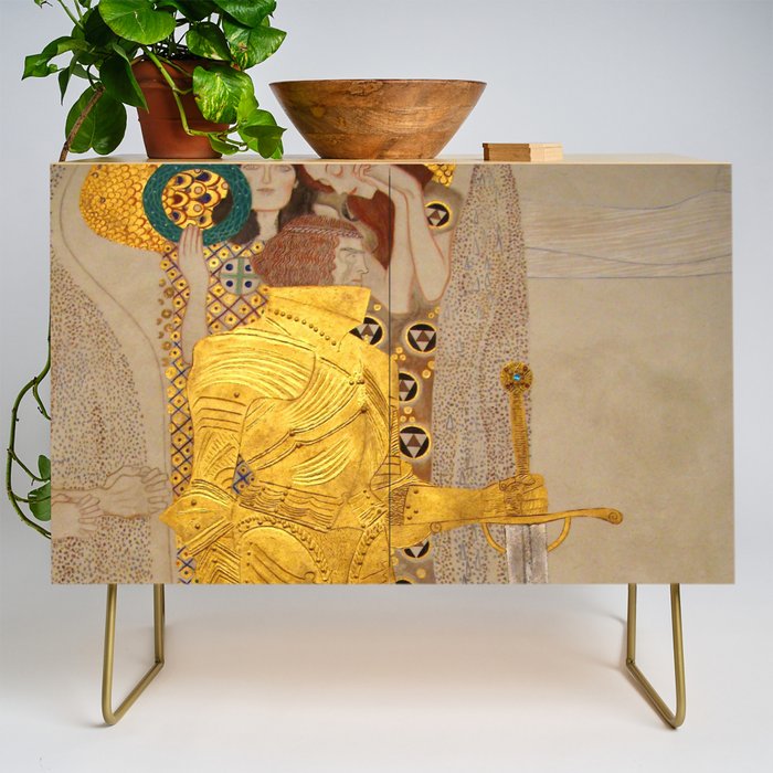 Gustav Klimt "The Golden Knight" Credenza Gallery Image 1