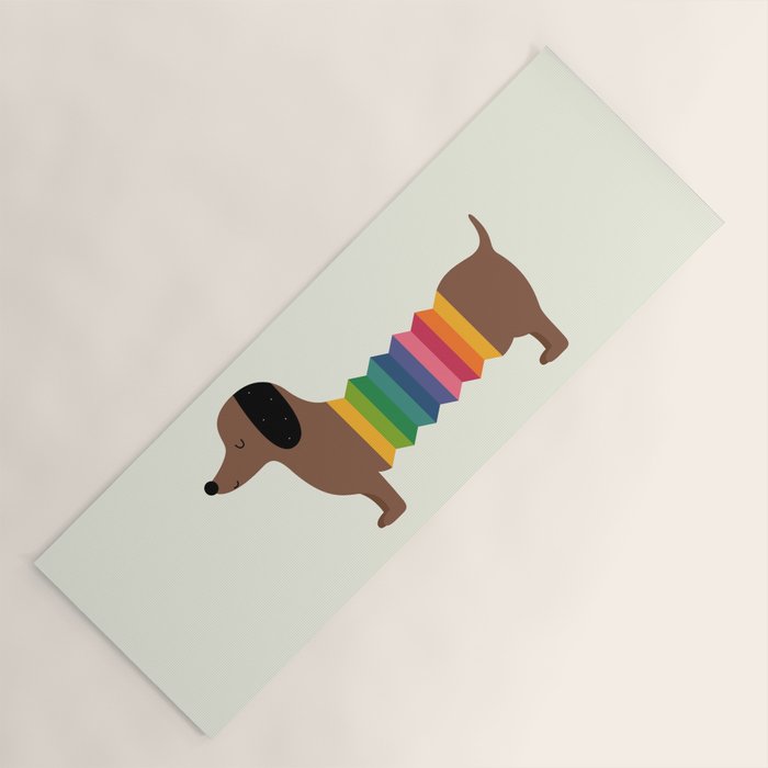 Rainbow Dooooog Yoga Mat Gallery Image 1
