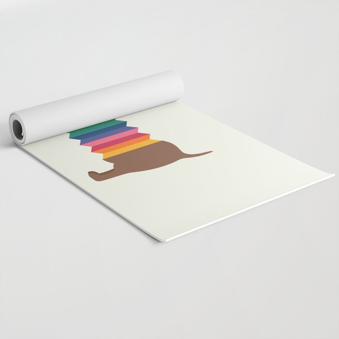 Rainbow Dooooog Yoga Mat Gallery Image 2