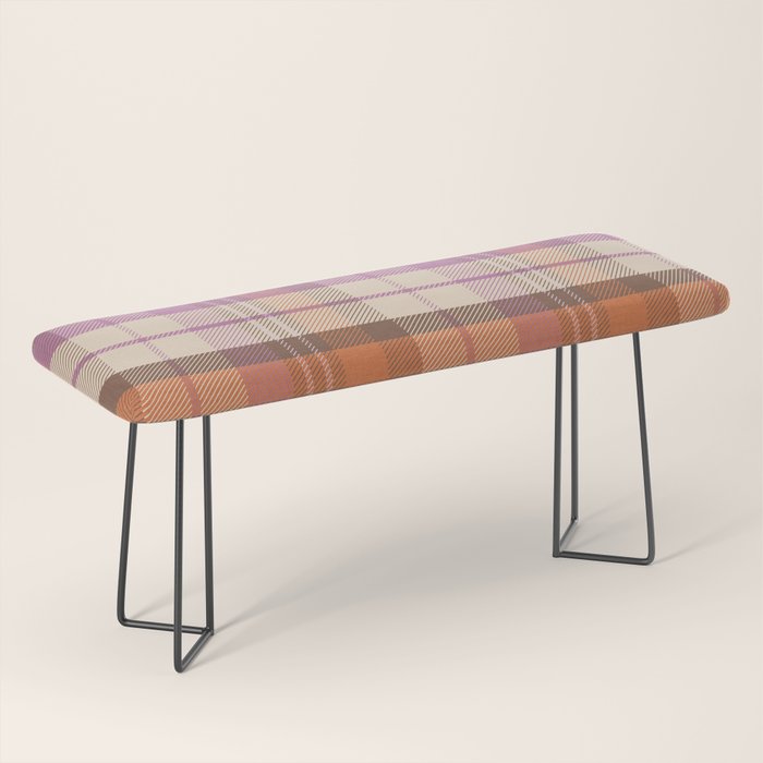 Cozy Twill Plaid - Fall Colors Bench Gallery Image 1