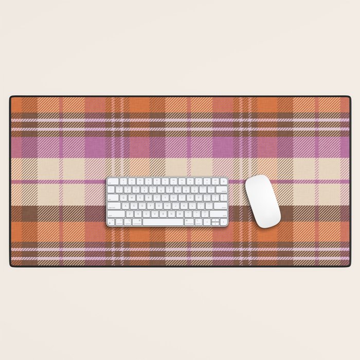 Cozy Twill Plaid - Fall Colors Desk Mat Gallery Image 1