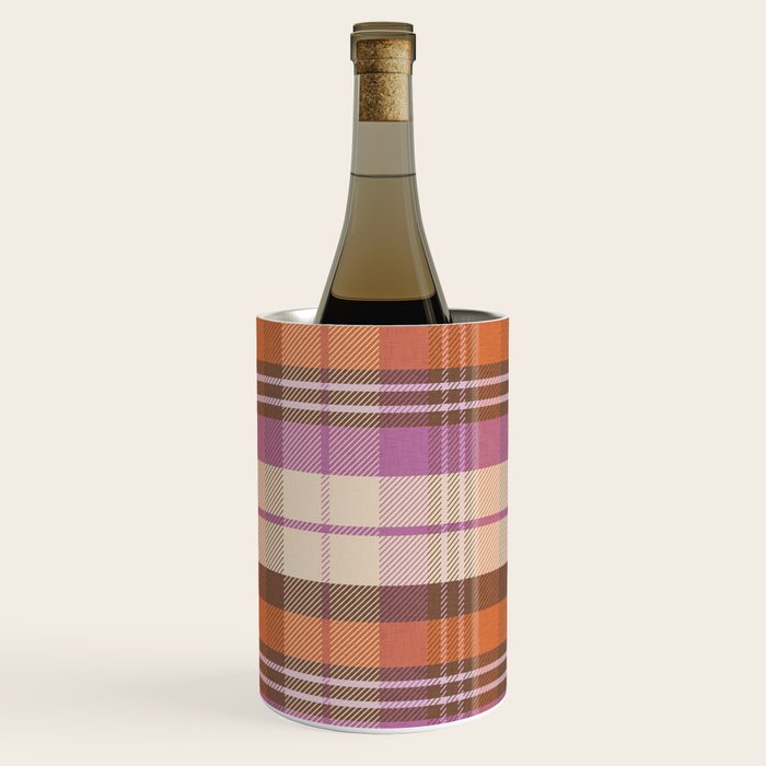 Cozy Twill Plaid - Fall Colors Wine Chiller Gallery Image 2