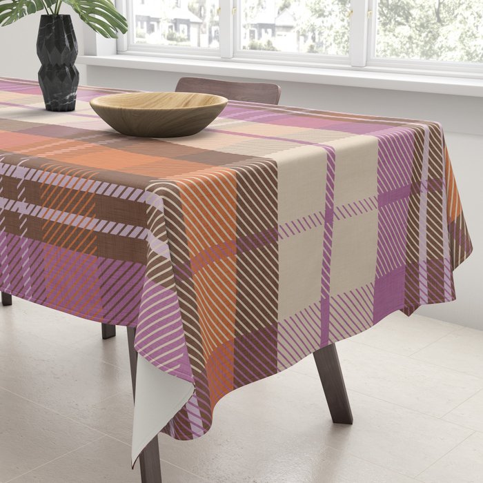 Cozy Twill Plaid - Fall Colors Tablecloth Gallery Image 3