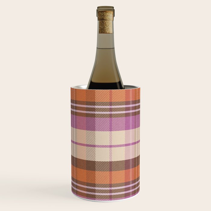 Cozy Twill Plaid - Fall Colors Wine Chiller Gallery Image 1