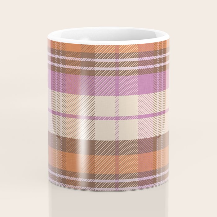 Cozy Twill Plaid - Fall Colors Coffee Mug Gallery Image 4