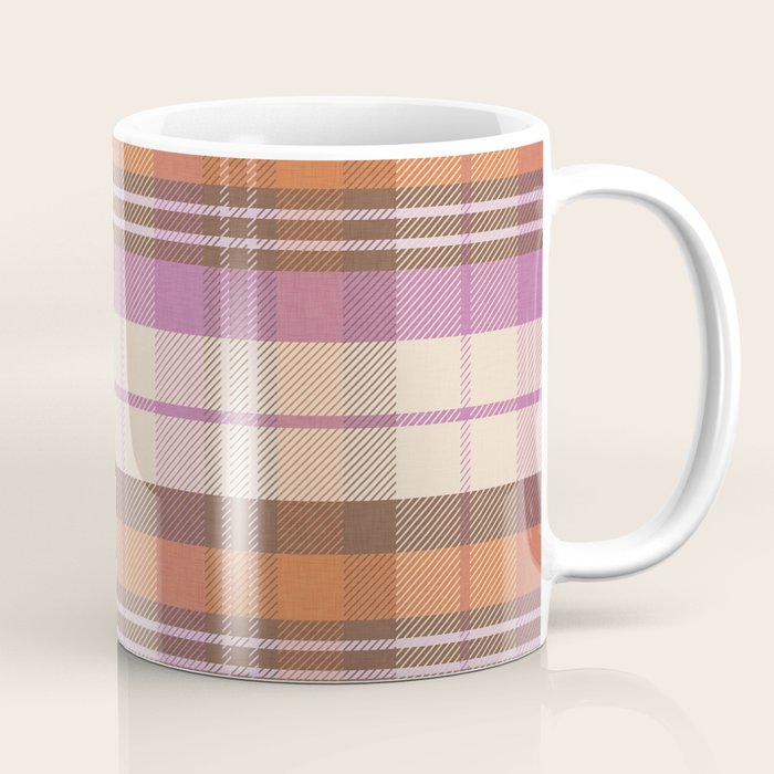 Cozy Twill Plaid - Fall Colors Coffee Mug Gallery Image 1