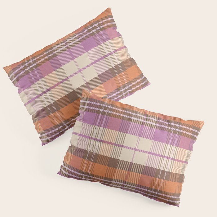 Cozy Twill Plaid - Fall Colors Pillow Sham Gallery Image 3