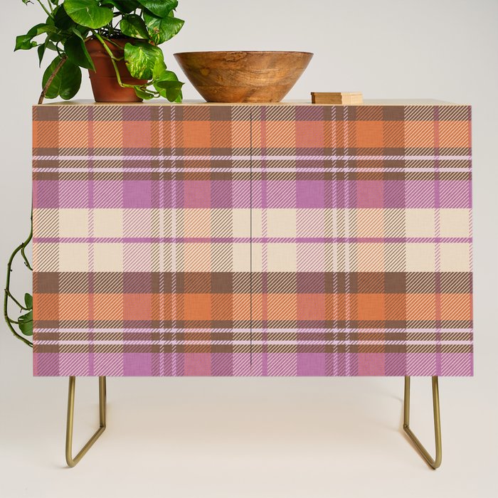 Cozy Twill Plaid - Fall Colors Credenza Gallery Image 1