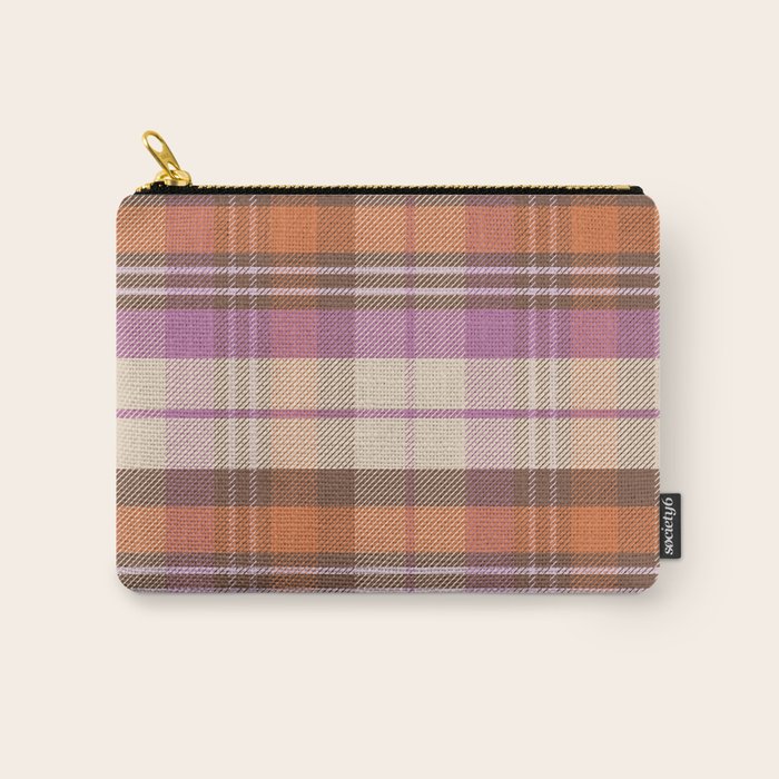 Cozy Twill Plaid - Fall Colors Carry All Pouch Gallery Image 1