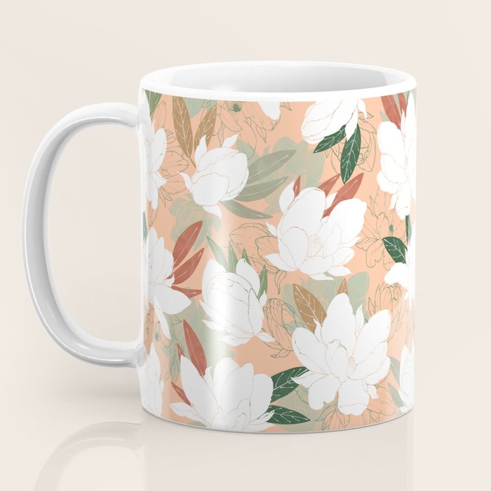 Big floral blossoms PF24 Coffee Mug Gallery Image 3