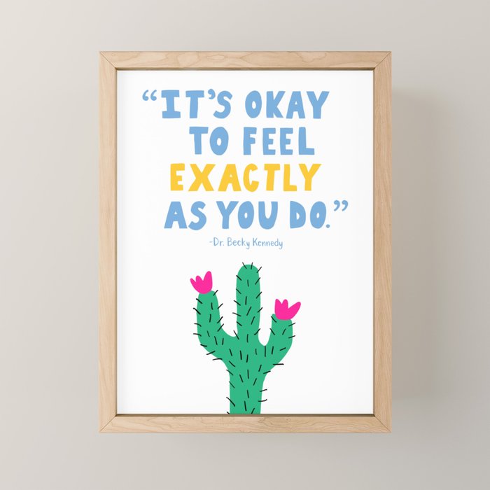 Good Inside® No Bad Feelings Mini Art Print
