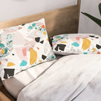Mixed Mess I. / Collage, Terrazzo, Colorful Pillow Sham Gallery Image 2