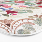 Vintage American Floral Rug Print Bath Mat Gallery Image 3