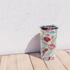 Vintage American Floral Rug Print Travel Mug Gallery Image 4
