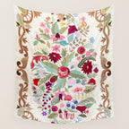 Vintage American Floral Rug Print Wall Tapestry Gallery Image 4