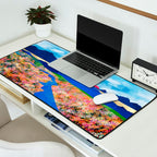 Flower Field Stream Desk Mat Gallery Image 2