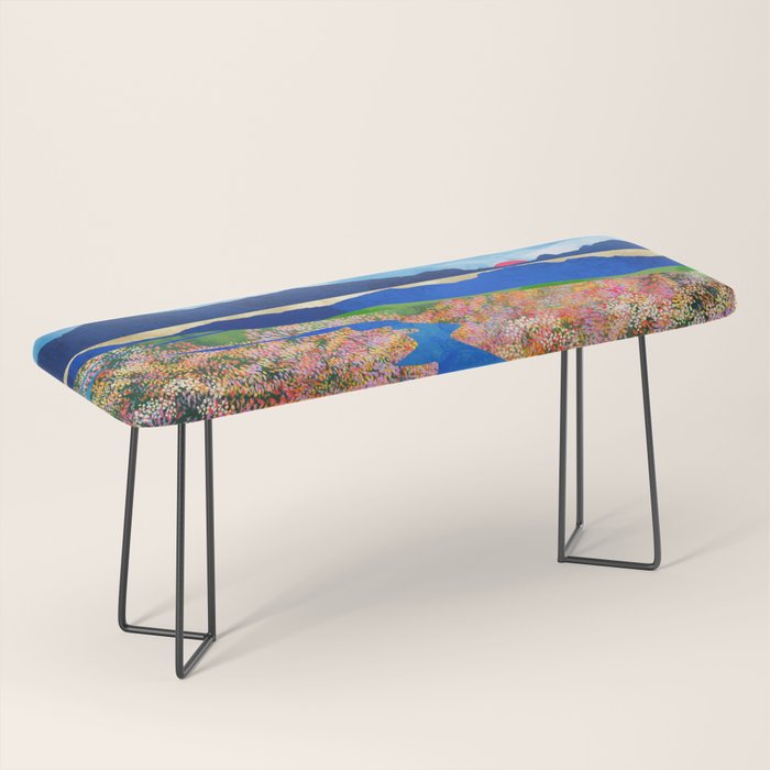 Flower Field Stream Bench Gallery Image 1