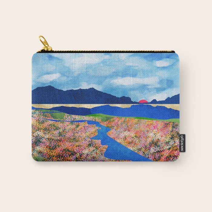 Flower Field Stream Carry All Pouch Gallery Image 1