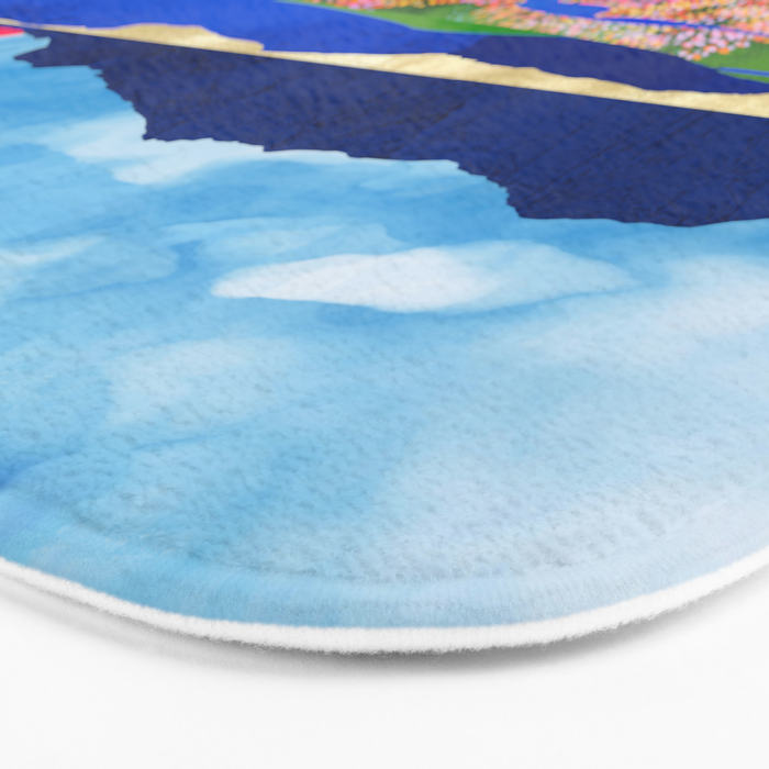 Flower Field Stream Bath Mat Gallery Image 3