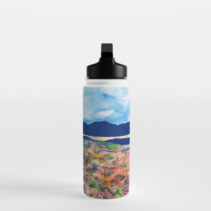 Flower Field Stream Water Bottle Gallery Image 3