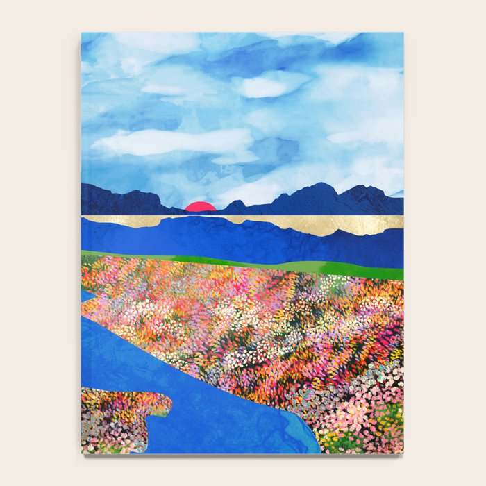 Flower Field Stream Notebook Gallery Image 4