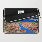 Flower Field Stream Laptop Sleeve Gallery Image 2