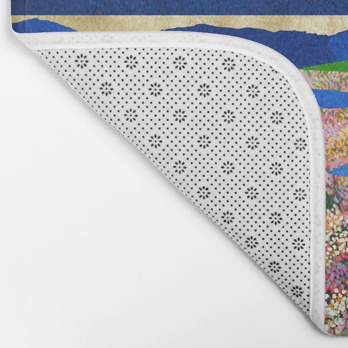 Flower Field Stream Bath Mat Gallery Image 2