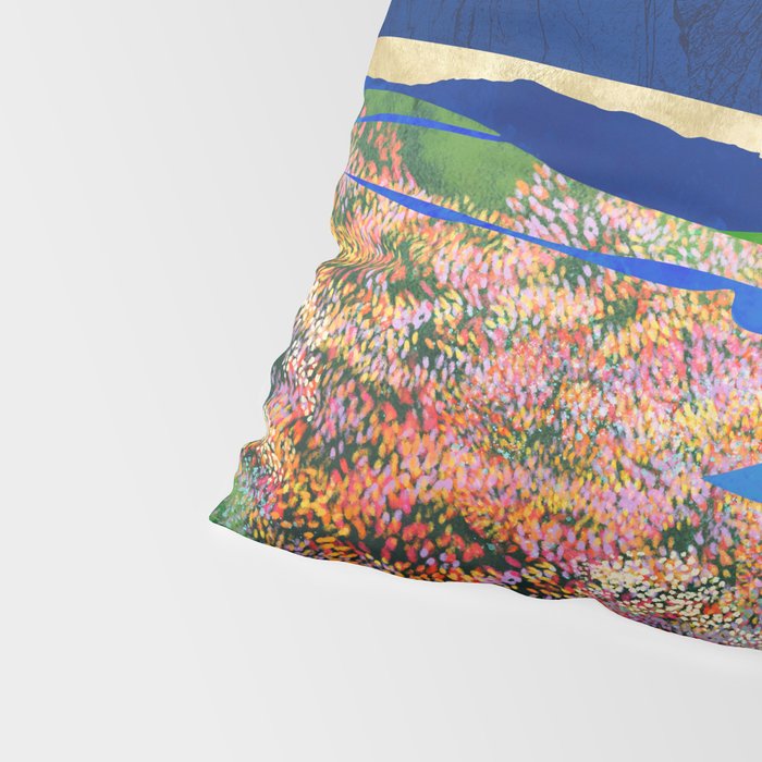 Flower Field Stream Pillow Sham Gallery Image 4