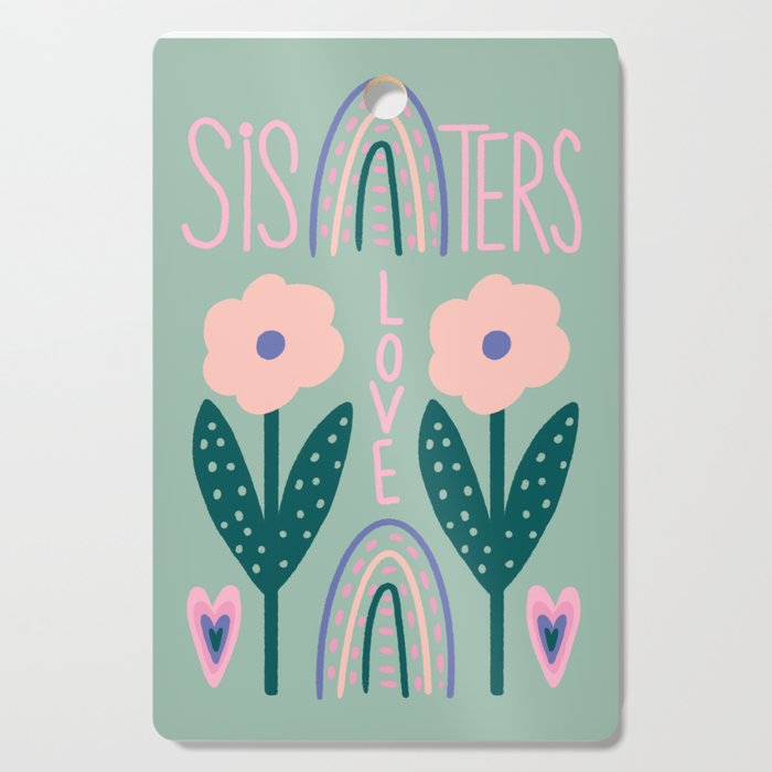 Sisters Love  Cutting Board Gallery Image 1