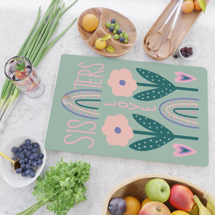 Sisters Love  Cutting Board Gallery Image 2