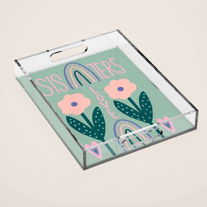 Sisters Love  Acrylic Tray Gallery Image 1