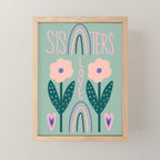 Sisters Love  Mini Art Print Gallery Image 1
