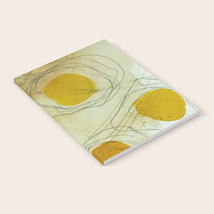 the sun rises and sets modern abstract mixed media painting Notebook Gallery Image 2
