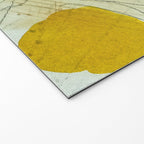 the sun rises and sets modern abstract mixed media painting Welcome Mat Gallery Image 2