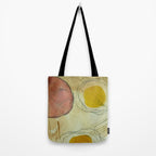 the sun rises and sets modern abstract mixed media painting Tote Bag Gallery Image 2