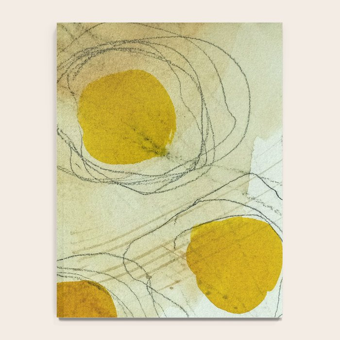 the sun rises and sets modern abstract mixed media painting Notebook Gallery Image 4